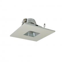 Nora NL-4855WW - 4&#34;SQ W/2&#34;SQ HOLE,ADJ,WH REF,WH SQTRIM
