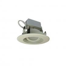 Nora NLCBC-46927XWW - 4&#34; Cobalt Adjustable LED Retrofit, 1000lm / 12W, 2700K, White Reflector / White Flange