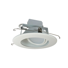 Nora NLCBC-66930XMPW - 6&#34; Cobalt Adjustable LED Retrofit, 1200lm / 14W, 3000K, Matte Powder White Reflector / Matte