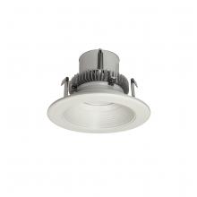 Nora NLCBC2-45227WW/A - 4&#34; Cobalt Click Round Retrofit Baffle, 750lm / 10W, 2700K, White Baffle / White Flange