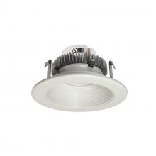 Nora NLCBC2-452TWWW/10 - 4&#34; Cobalt Click Round Retrofit Baffle, 1000lm / 13.5W, Selectable CCT, White Baffle / White