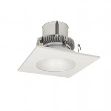 Nora NLCBC2-45335MPW/A - 4&#34; Cobalt Click Square Retrofit Reflector with Round Aperture, 750lm / 10W, 3500K, Matte Powder