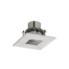 Nora NLCBC2-45535WW/A - 4&#34; Cobalt Click Square Retrofit Pinhole, 750lm / 10W, 3500K, White Finish