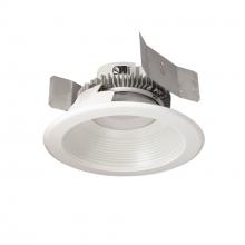 Nora NLCBC2-552TWMPW/10 - 5&#34; Cobalt Click Round Retrofit Baffle, 1000lm / 13.5W, Selectable CCT, Matte Powder White