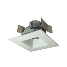 Nora NLCBC2-55640MPW/A - 5&#34; Cobalt Click Square Retrofit Reflector with Square Aperture, 750lm / 10W, 4000K, Matte Powder