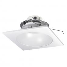 Nora NLCBC2-653TWMPW/10 - 6&#34; Cobalt Click Square Retrofit Reflector with Round Aperture, 1000lm / 13.5W, Selectable CCT,