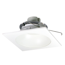 Nora NLCBC2-65330MPW/A - 6&#34; Cobalt Click Square Retrofit Reflector with Round Aperture, 750lm / 10W, 3000K, Matte Powder