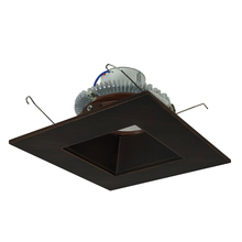 Nora NLCBC2-65635BZBZ/A - 6&#34; Cobalt Click Square Retrofit Reflector with Square Aperture, 750lm / 10W, 3500K, Bronze
