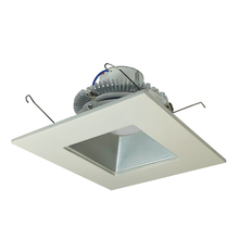 Nora NLCBC2-65640MPW/10 - 6&#34; Cobalt Click Square Retrofit Reflector with Square Aperture, 1000lm / 12W, 4000K, Matte