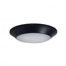 Nora NLOPAC-R4TWB - 4&#34; AC Opal LED Surface Mount, 700lm / 10W, Selectable CCT, Black finish