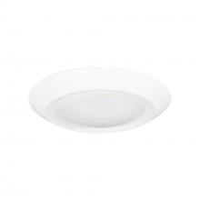 Nora NLOPAC-R6REGT2430W - 6&#34; Regressed AC Opal LED Surface Mount, 950lm / 13W, 3000K, White finish