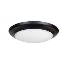 Nora NLOPAC2-R6509T2427B - 6&#34; AC Opal LED Surface Mount, 1100lm / 16.5W, 2700K, Black finish