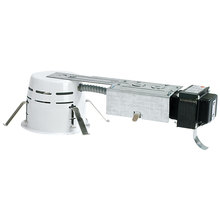 Nora NLR-403S - 4&#34; Shallow Low Voltage Remodel Housing, 120V/12V Mag. Transformer, Max 50W