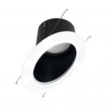 Nora NLRS-6S11L140B - 6&#34; Super Sloped LED Retrofit Reflector, 1200lm / 16W, 4000K, Black Reflector / White Flange