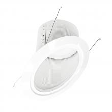 Nora NLRS-6S12L140W - 6&#34; Super Sloped LED Retrofit Baffle, 1200lm / 16W, 4000K, White Baffle / White Flange