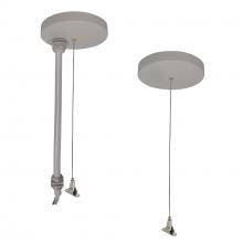 Nora NLUD-PCCA - 8&#39; Pendant & Power Mounting Kit for NLUD Series, Aluminum Finish