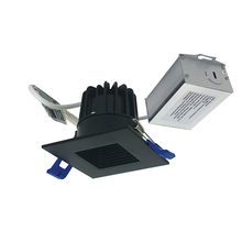 Nora NM2-2SB6030BB - 2&#34; M2 Square LED Baffled Downlight, 600lm / 8W, 3000K, 120V, Matte Black