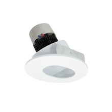Nora NPR-4RSL30XMPW - 4&#34; Pearl LED Round Adjustable Slot Aperture Retrofit, 1000lm / 12W, 3000K, Matte Powder White