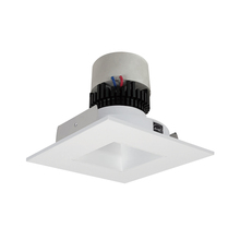 Nora NPR-4SNDSQ27XMPW - 4&#34; Pearl LED Square Retrofit Reflector with Square Aperture, 1000lm / 12W, 2700K, Matte Powder
