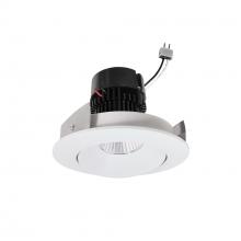 Nora NPRLV-4RC40XMPW - 4&#34; Pearl Low Voltage LED Round Adjustable Cone Retrofit, 1200lm / 11W, 4000K, Matte Powder White