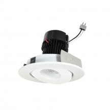 Nora NPRLV-4RG30XMPW - 4&#34; Pearl Low Voltage LED Round Adjustable Gimbal Retrofit, 1050lm / 11W, 3000K, Matte Powder