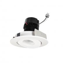 Nora NPRLV-4RG27XWW - 4&#34; Pearl Low Voltage LED Round Adjustable Gimbal Retrofit, 1050lm / 11W, 2700K, White Finish