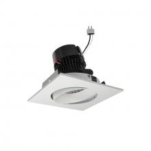 Nora NPRLV-4SC40XMPW - 4&#34; Pearl Low Voltage LED Square Adjustable Cone Retrofit, 1200lm / 11W, 4000K, Matte Powder