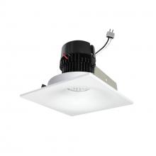 Nora NPRLV-4SNB27XMPW - 4&#34; Pearl Low Voltage LED Square Bullnose Retrofit, 1200lm / 11W, 2700K, Matte Powder White