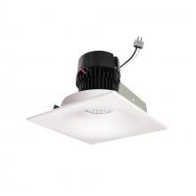 Nora NPRLV-4SNB30XWW - 4&#34; Pearl Low Voltage LED Square Bullnose Retrofit, 1200lm / 11W, 3000K, White Finish