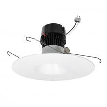 Nora NPRLV-56RNDC30XMPW - 5&#34;/6&#34; Pearl Low Voltage LED Round Retrofit Reflector, 1150lm / 11W, 3000K, Matte Powder