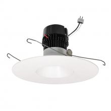 Nora NPRLV-56RNDC30XWW - 5&#34;/6&#34; Pearl Low Voltage LED Round Retrofit Reflector, 1150lm / 11W, 3000K, White Reflector /