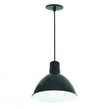 Nora NRLM-10C2040BWLE4 - 10&#34; RLM LED Shade, 2000lm, 4000K, Black/White, 120V 0-10V/Triac/ELV & 277V 0-10V Dimming