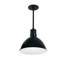 Nora NRLM-10ST3030BWLE4/12 - 10&#34; RLM 12&#34; Stem Mounted LED Shade, 3000lm, 3000K, Black/White, 120V 0-10V/Triac/ELV & 277V