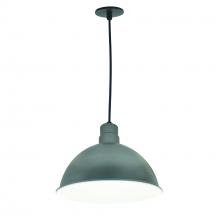 Nora NRLM-16C2535GMWLE4 - 16&#34; RLM LED Shade, 2500lm, 3500K, Gun Metal/White, 120V 0-10V/Triac/ELV & 277V 0-10V Dimming