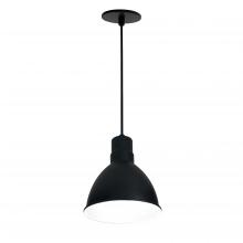Nora NRLM-8C1035BWLE4 - 8&#34; RLM LED Shade, 1200lm, 3500K, Black/White, 120V 0-10V/Triac/ELV & 277V 0-10V Dimming