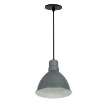Nora NRLM-8C1035GMWLE4 - 8&#34; RLM LED Shade, 1200lm, 3500K, Gun Metal/White, 120V 0-10V/Triac/ELV & 277V 0-10V Dimming