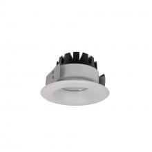 Nora NRM3-42L227FWW - 4&#34; Marquise III Round Baffle, 1500lm, 2700K, Flood Optic, White Baffle/White Flange