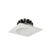 Nora NRM3-43L130FWW - 4&#34; Marquise III Square Open Reflector, 900lm, 3000K, Flood Optic, White Reflector/White Flange