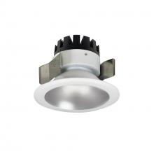 Nora NRM3-51L130FHZW - 5&#34; Marquise III Round Open Reflector, 900lm, 3000K, Flood Optic, Haze Reflector/White Flange