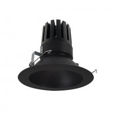 Nora NRM3-61L330FBB - 6&#34; Marquise III Round Open Reflector, 2000lm, 3000K, Flood Optic, Black Reflector/Black Flange