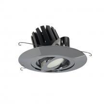Nora NRM3-64L340FC - 6&#34; Marquise III Adjustable Surface Gimbal, 2000lm, 4000K, Flood Optic, Chrome Reflector &