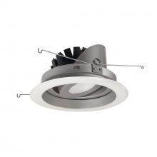 Nora NRM3-69L230SHZW - 6&#34; Marquise III Adjustable Regressed Gimbal Reflector, 1500lm, 3000K, Spot Optic, Haze Reflector
