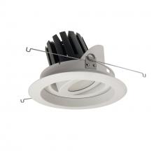 Nora NRM3-69L330FWW - 6&#34; Marquise III Adjustable Regressed Gimbal Reflector, 2000lm, 3000K, Flood Optic, White