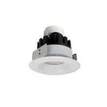 Nora NRMC3-41L127FMPW - 4&#34; Marquise III Retrofit, Matte Powder White Reflector/Matte Powder White Flange, 120-277V;