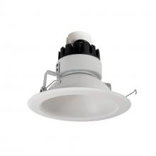 Nora NRMC3-61L127FMPW - 6&#34; Marquise III Retrofit, Matte Powder White Reflector/Matte Powder White Flange, 120-277V;