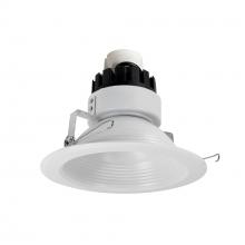 Nora NRMC3-62L130FMPW - 6&#34; Marquise III Retrofit, Matte Powder White Baffle/Matte Powder White Flange, 120-277V; 0-10V
