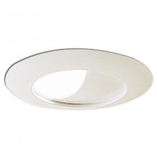 Nora NT-25 - 6&#34; Half Moon Wall Wash Trim w/ Reflector, White