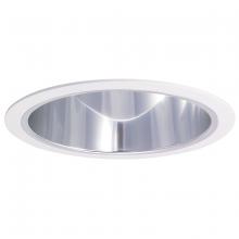 Nora NTA-97 - 6&#34; Specular Clear Cone Reflector w/ White Plastic Ring