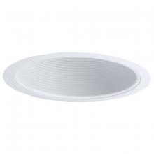 Nora NTM-31 - 6&#34; BR/PAR30 Stepped Baffle w/ Plastic Ring, White