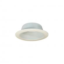 Nora NTM-41OV - 6&#34; Stepped Baffle w/ Oversized Plastic Ring, White
